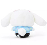 Feelin' like you need a vacation big time? Wherever that paradise may be, you can always dream big about it with the Sanrio in Vacation Mode Cinnamoroll Plushie - maybe some day you can take it with you! With passport in hand, and real-zip side bag, this adorable travel companion is ready for any adventure.
Fitted in lovely leisurely attire with a bag strapped around their waist, they are all set to go! Their cute outfits and cheerful expressions will bring a smile to your face as you explore new places to